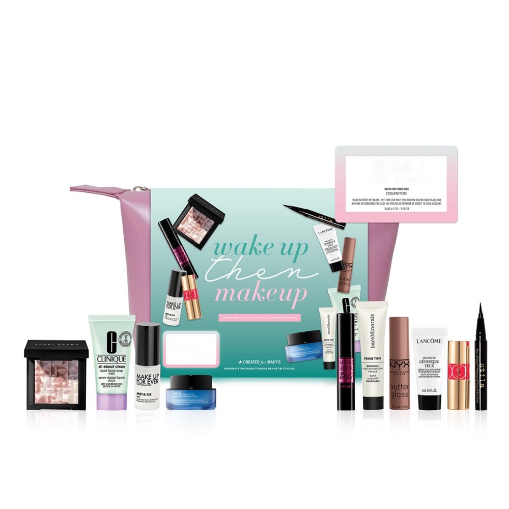 Make up bag full of beauty items